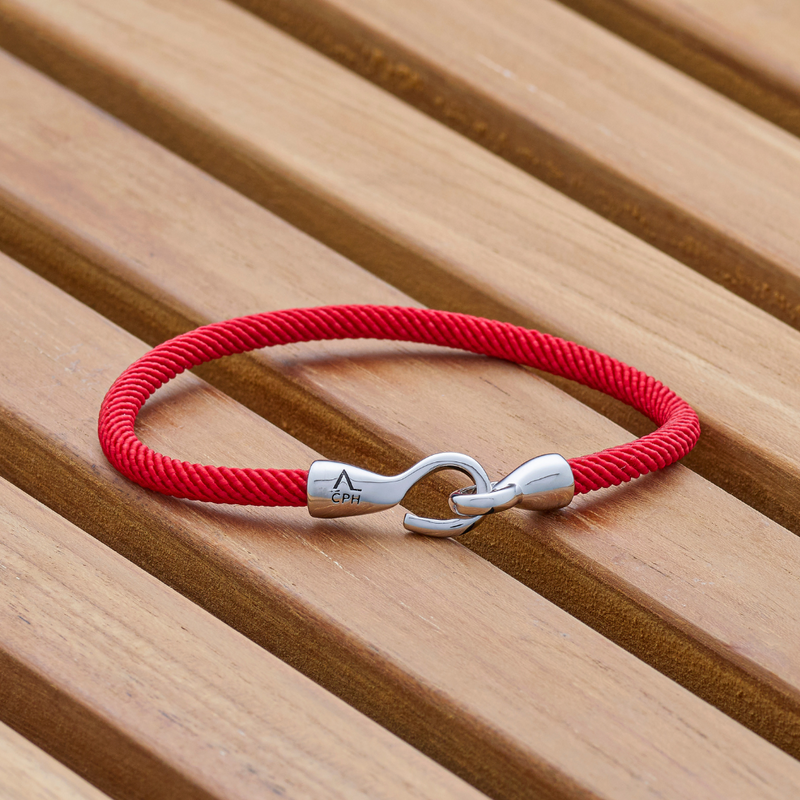 Maritime Red with Hook Clasp
